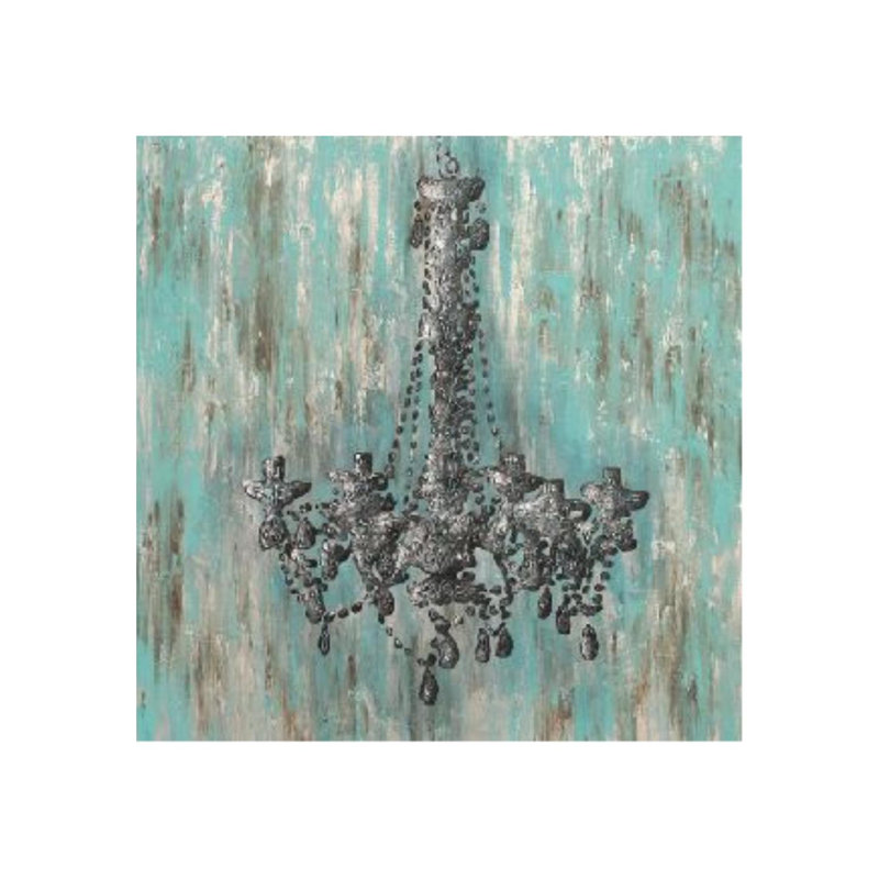 Chandelier I Print, Hand Painting