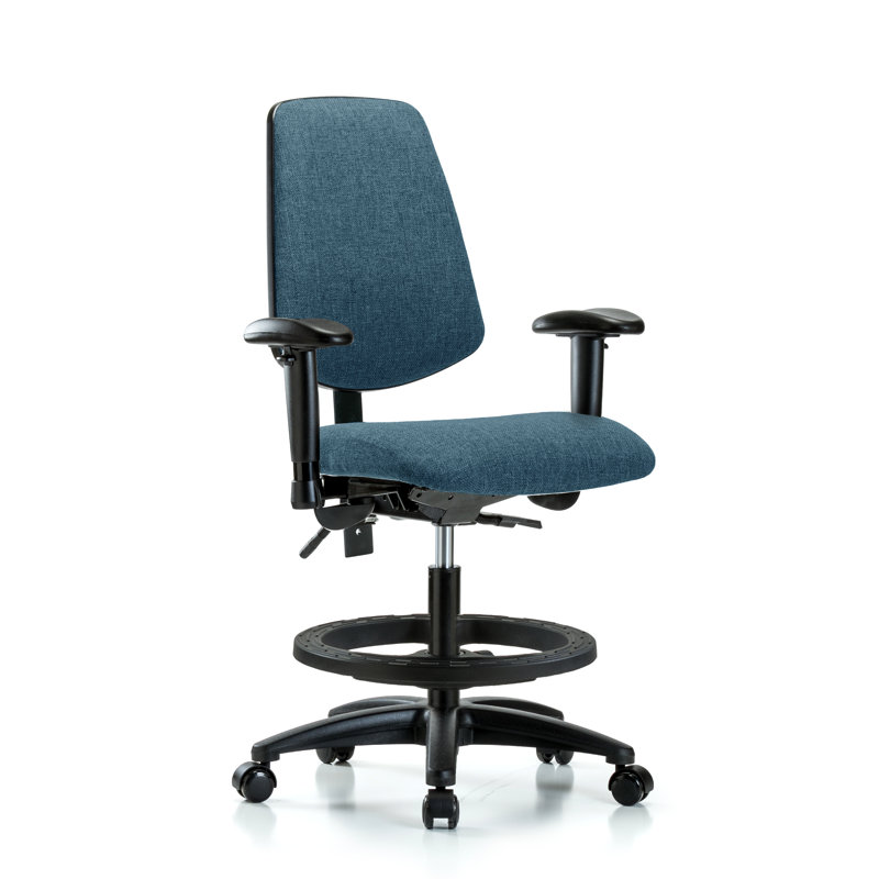 Fauteuil en tissu - Siège inclinable FMBCH,, Oui, Bleu, Roulettes