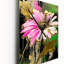 Horloge murale florale fuchsia rose-97786404