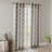 Fretwork Print Grommet Top Window Curtain Panel With Geometric Design And Light-Filtering Texture-534900649-534900631
