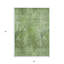 Tapis intérieur lavable abstrait vert olive et artichaut 5 pi x 8 pi HomeRoots