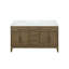 Plateau de meuble-lavabo double l 60 po x P 22 po Laurel-82319087-113354797