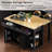 47 Inch Kitchen Island with Extendable Dining Table and Storage-1958440736