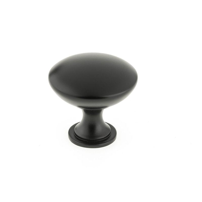 Poignée champignon 1 3/16 po de diamètre, Noir mat
