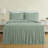 Sinclair French Country Chic Ruffle Skirt Bedspread Set-122443842-73895830