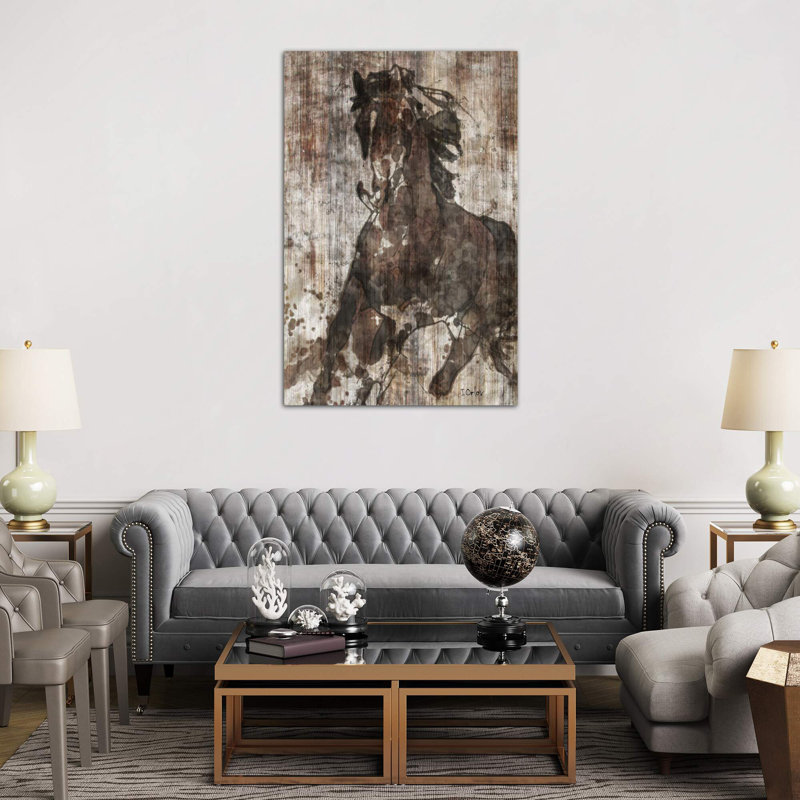 Galloping Horse by Irena Orlov - Wrapped Canvas Painting, 66.04 cm H x 45.72 cm W x 3.175 cm D