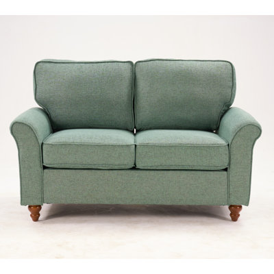 Canapé deux places de 145 cm (57 po) élégant, recouvert de chenille pelucheuse, spacieux, facile d'entretien