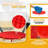 Car Washing Bucket Set with 360° Casters Grit Trap Insert, and Bucket Dolly for Car Detailing