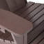 Chaise Adirondack en poly résistant aux intempéries avec table d'appoint Lucus-997433810