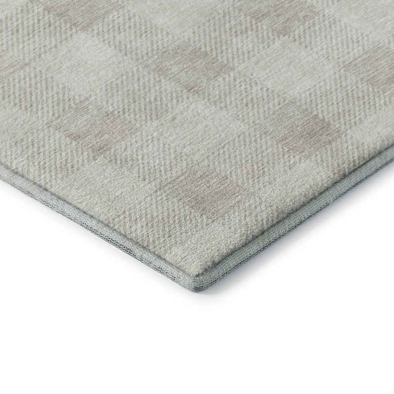 Tapis ivoire Prisco lavable à la machine de qualité supérieure, Tapis de couloir 2 pi 3 po x 7 pi 6 po