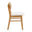 Chaise rembourrée en bois massif, chaise d'appoint à dossier en rotin pour le salon / salle à manger-208098699-207930997