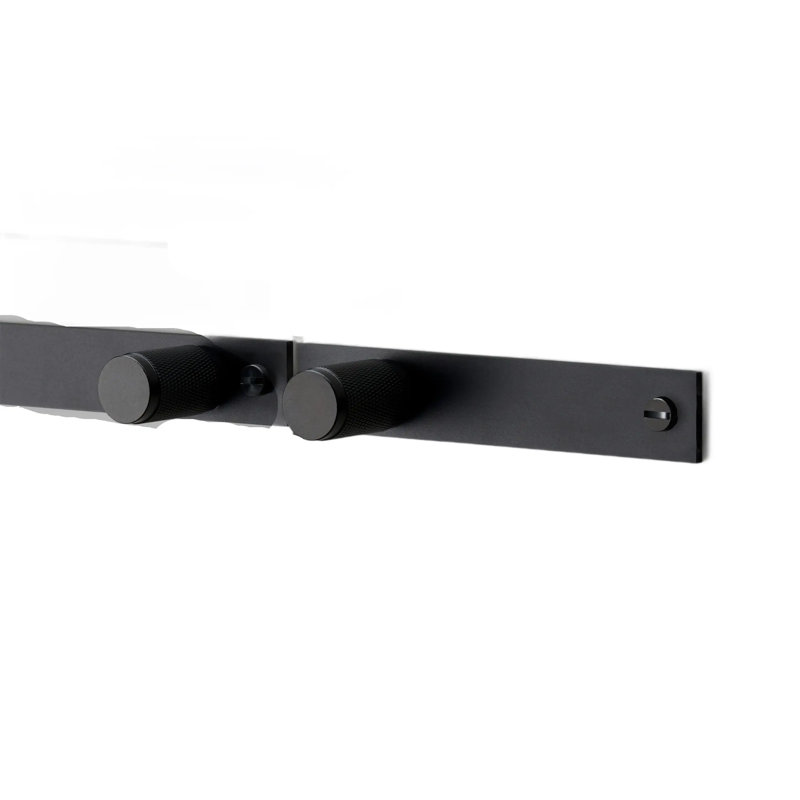 Poignée de meuble / plaque / croix, Noir, noir, noir, noir