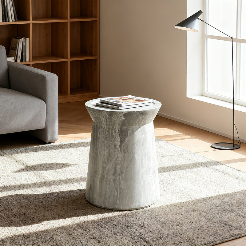 Tables de bout d'extérieur en ciment pour patio