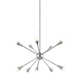Addley 10 Light Metal Dimmable Sputnik Chandelier