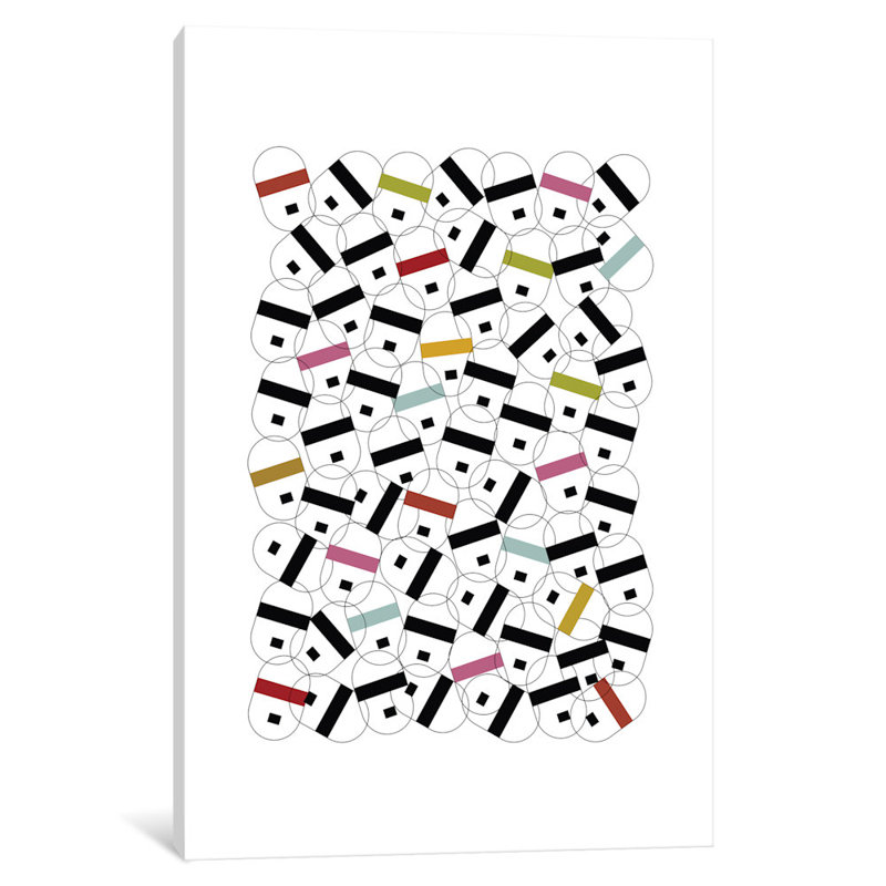 « future faces », impression sur toile tendue, Papier d'art encadré noir, Blanc, H 32 po x l 24 po x P 1 po