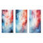Feu et glace Tachisme Drift I - Tachisme, ensemble de 3 reproductions d'art mural-180340608-180340614