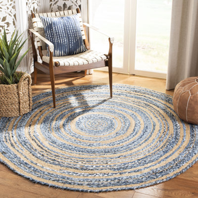 Zeitler Hand Woven Jute, Cotton Rug