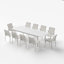 Chaise de patio empilable en aluminium-83112519