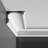 7-1/2 in x 5-1/2 in x 78-3/4 in Primed White Plain Polyurethane Crown Moulding