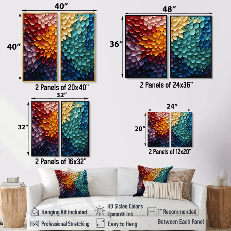 Hardedge Art Harmonic Fusion III - décoration murale moderne, 20" H x 24" W, Brown, Impression encadrée flottante
