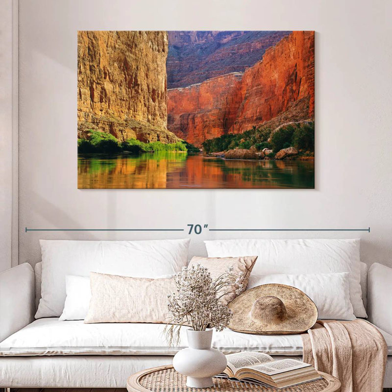 Gorge murale rouge Alvord, H 32 po x l 48 po