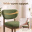 Chaise d'appoint rembourrée en bois massif-128932294