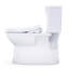 TOTO Glaston WASHLET+ S7 Two-Piece Elongated 1.0 GPF Universal Height Toilet with CEFIONTECT, Cotton White - MW4724726CUFG#01