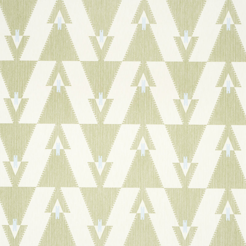 Schumacher x A Rum Fellow Kalido Wallpaper, Pistachio