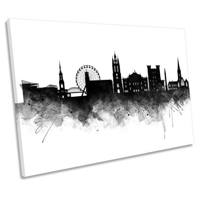 Newcastle City Skyline - Wrapped Canvas Print