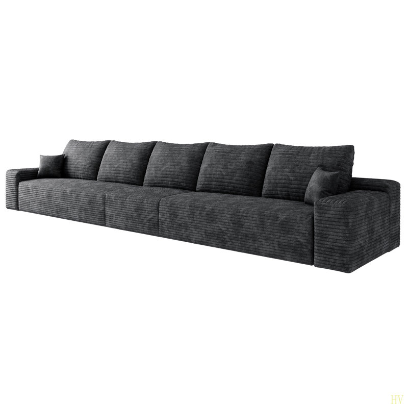 Canapé modulaire de 168 po en forme de nuage, canapé modulaire moderne avec siège profond, fauteuils rembourrés pour la chambre à coucher du salon, aucun assemblage requis (tissu en velours côtelé moelleux)