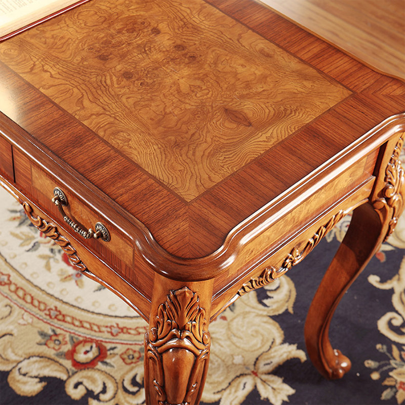 Picture color Rectangular Solid Wood with 3 drawers Writing desk, 30.71" H x 51.18" W x 23.62" D