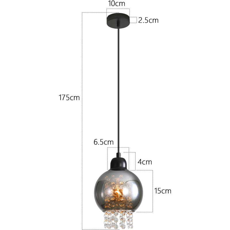 1 - Light Matte Black Cylinder Pendant