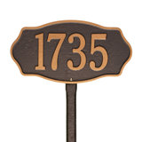 Hampshire 1-Line Lawn Address Sign
