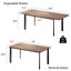 Extendable Kitchen Dining Table, Modern Rectangle Table