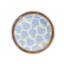 Hydrangea Set Of 2 Hand-Crafted Wood Round Tray