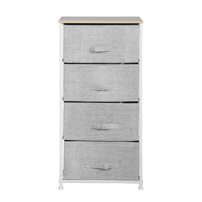 45 cm W Chest of 4 Drawers, White