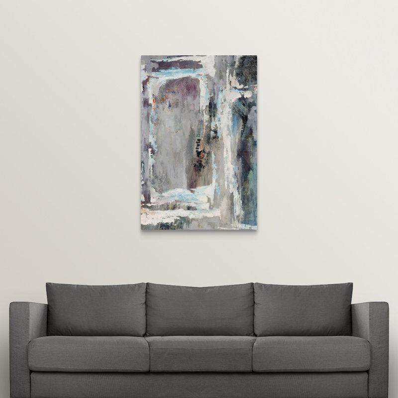 « diversifié », peinture sur toile, H 48 po x l 32 po x p 1,25 po, Toile tendue