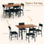 Ensemble de table de salle à manger pliable 5 pièces avec plateau en bois extensible-979065838-979437211-979437213