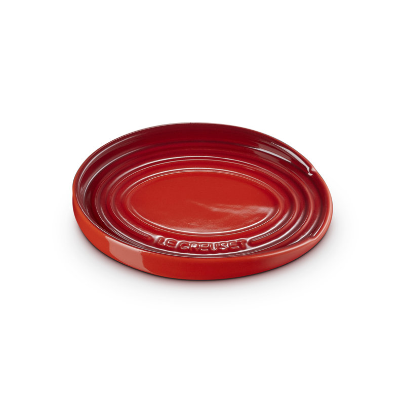 Le Creuset Stoneware Oval Spoon Rest, Cerise
