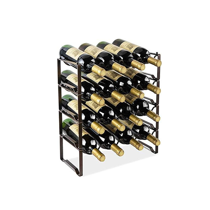 Tabletop Wine Bottle Rack Black