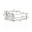 Canapé d'extérieur en bois 3 places avec coussins-129512447-129512448