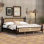 Lit en bois de pin avec tête et pied de lit en rotin-1715240250-1715240252