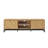 70.9" Modern Sliding Herringbone Door TV Stand for TVs up to 80"-977630194