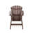 Brown Adirondack Chair – Sturdy HDPE Poly Lumber For Poolside, Patio, And Garden Relaxation-663490682