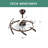 Coeyn 24 Inch DIY Shape Ceiling Fan with Light, 3 Color Changing Light Fixtures Ceiling Fan-453147542