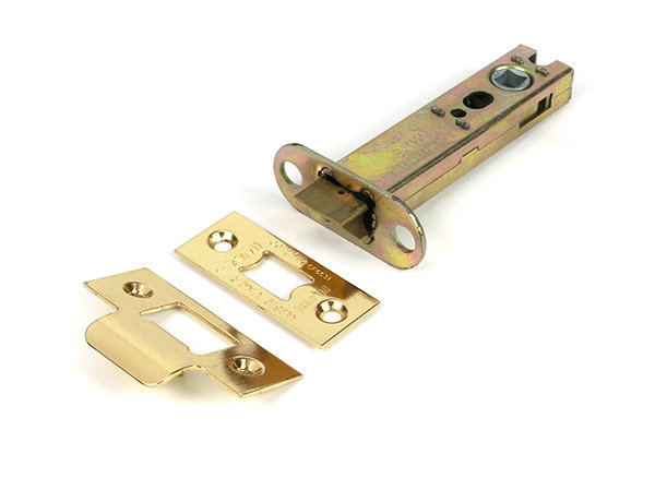 Polished Chrome 4" Heavy Duty Latch, Polished Brass