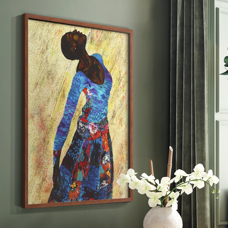 «Woman Strong IV», reproduction encadrée - bois massif, Brun, H 28 po x l 22 po