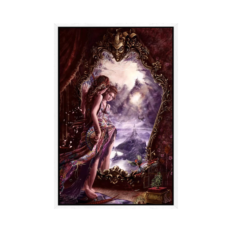 Hopeless Reflections by Melanie Delon - Print on Canvas, 101.6 cm H x 66.04 cm W, White Framed