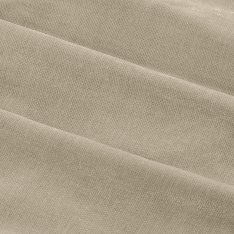 Heavy Chenille Room Darkening Curtain Panel Pair, Linen, 117cm Width x 137cm Drop