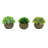 4.5" Artificial Mixed Greenery Topiary Small Plant in Pot